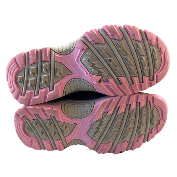 Kids High-Top Winter Boots Size 3 Hook and Loop Straps & Pink Lining - Picture 6 of 7